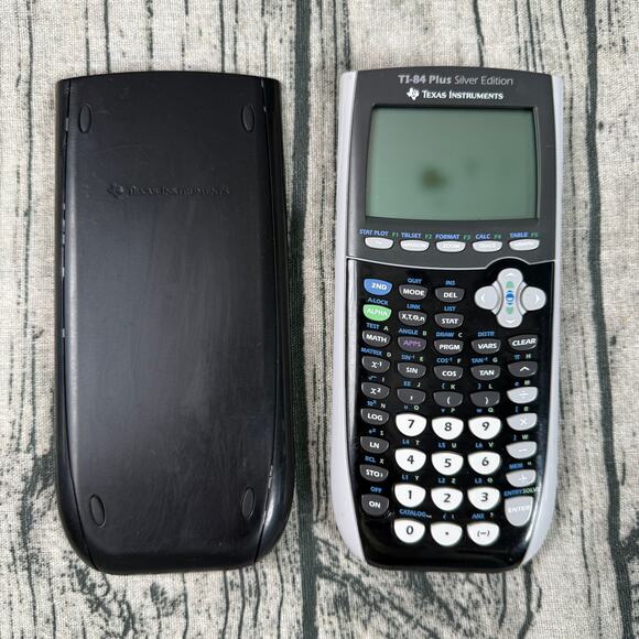 Texas Instruments TI-84 Plus Silver Edition Graphing Calculator - Tested Working - Picture 1 of 11